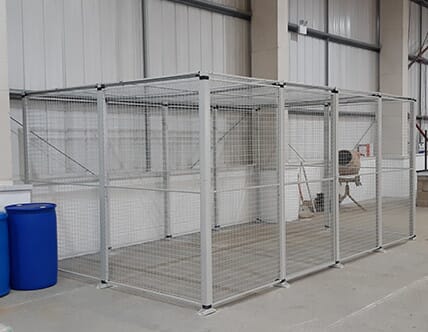 WIRE MESH CAGE STORAGE SYSTEM UK Shelving LTD