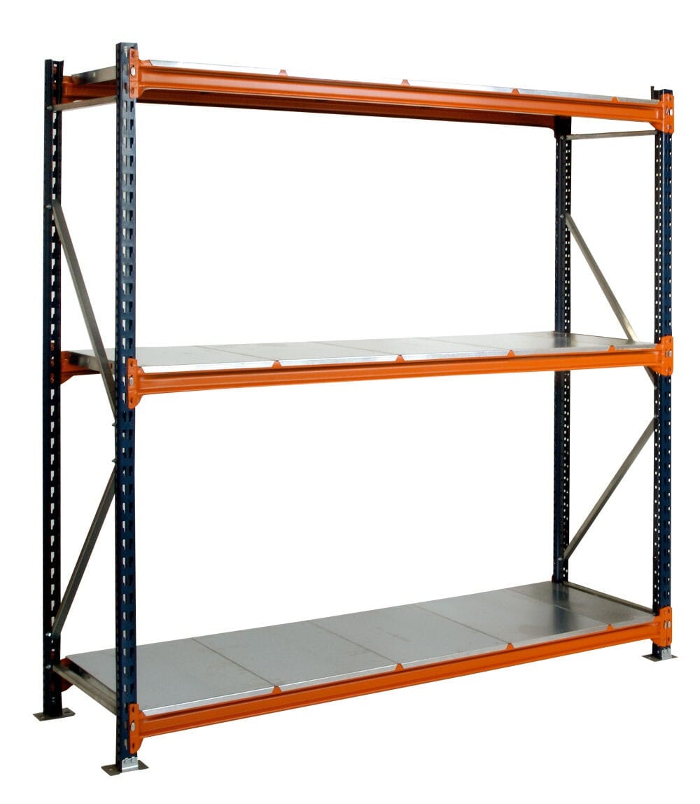 Heavy Duty 900mm Galvanised Longspan Shelving Starter Bay